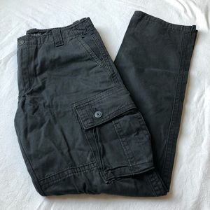 Old Navy 32x34 ￼Cargo Dark Gray Cotton Pants Men Outdoors Hiking